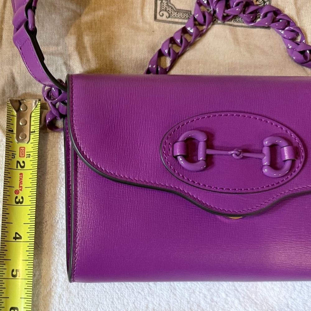 Gucci Purple Leather Women's Bag - Picture 10 of 11
